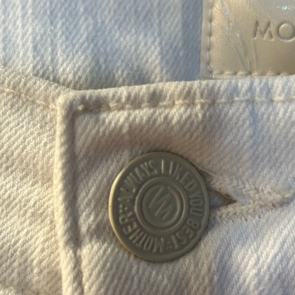 Mother Mid-Rise Straight Leg Jeans white | SZ 27 | inseam 26” - Picture 5 of 11